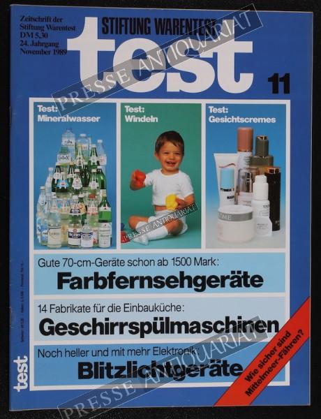 Test Zeitung der Stiftung Warentest, 01.11.1989 bis 30.11.1989