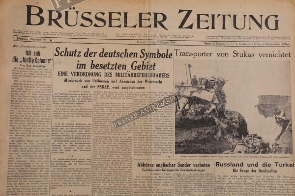 Brüsseler Zeitung, 09.08.1940