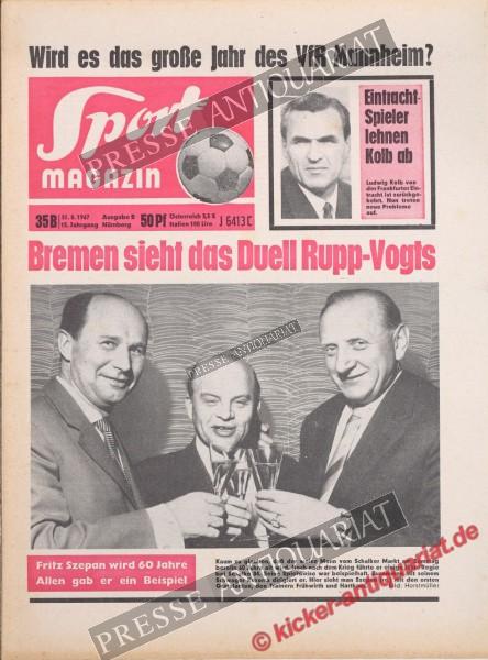 Sportmagazin Nr. 35B, 31.08.1967 bis 06.09.1967