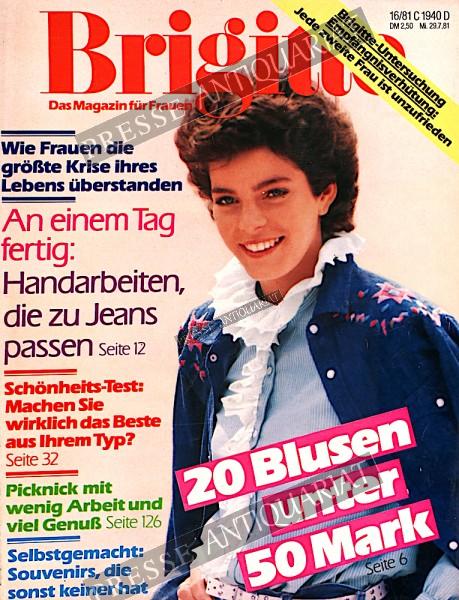 Brigitte Modemagazin, 29.07.1981 bis 11.08.1981