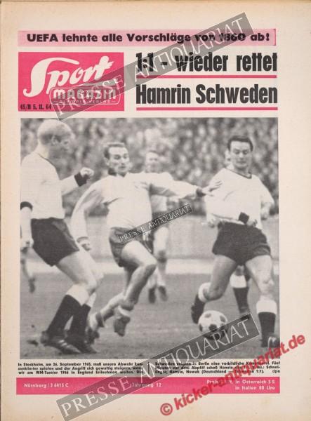 Sportmagazin Nr. 45B, 05.11.1964 bis 11.11.1964