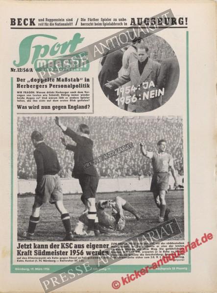 Sportmagazin Nr. 12A, 19.03.1956 bis 25.03.1956