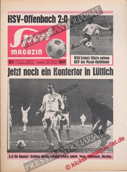 Sportmagazin Nr. 15B, 13.04.1967 bis 19.04.1967