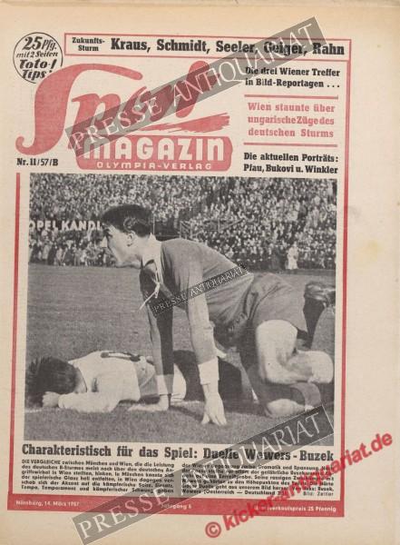 Sportmagazin Nr. 11B, 14.03.1957 bis 20.03.1957