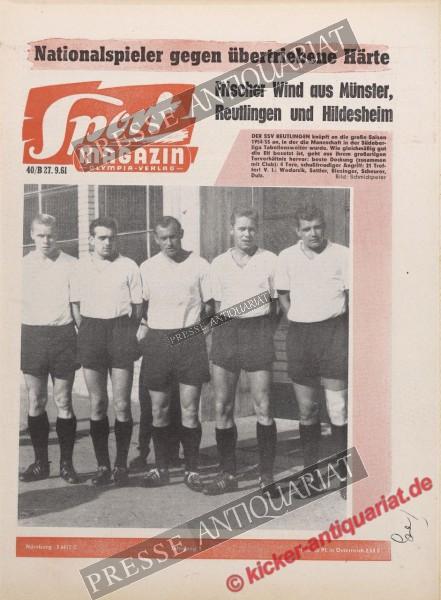 Sportmagazin Nr. 40B, 27.09.1961 bis 03.10.1961