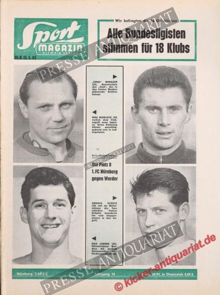 Sportmagazin Nr. 19A, 13.05.1963 bis 19.05.1963
