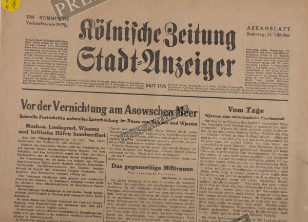 Kölnische Zeitung Abendblatt, 11.10.1941