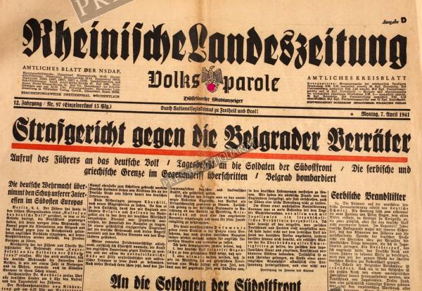 Rheinische Landeszeitung, 07.04.1941