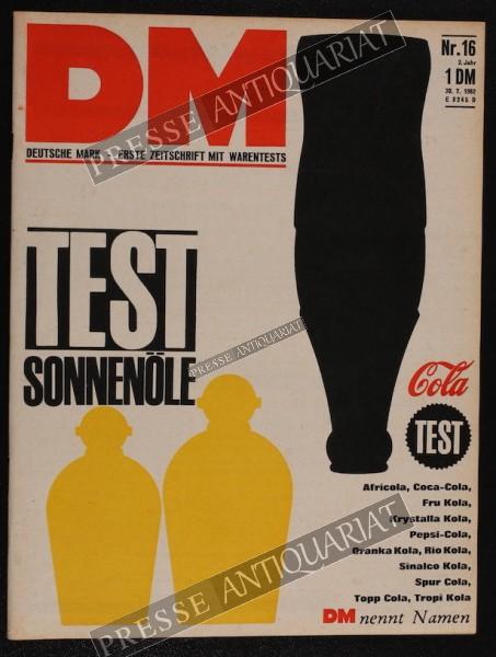 DM Die Deutsche Mark Zeitschrift mit dem Warentest, 30.07.1962 bis 12.08.1962
