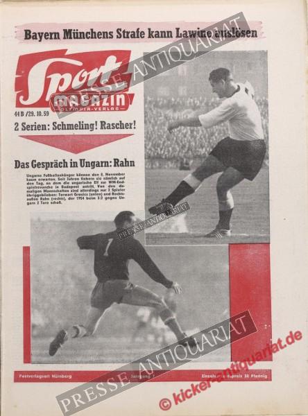 Sportmagazin Nr. 44B, 29.10.1959 bis 04.11.1959
