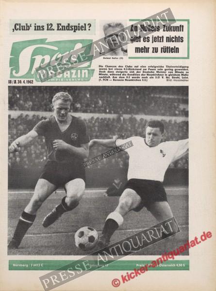 Sportmagazin Nr. 18A, 30.04.1962 bis 06.05.1962