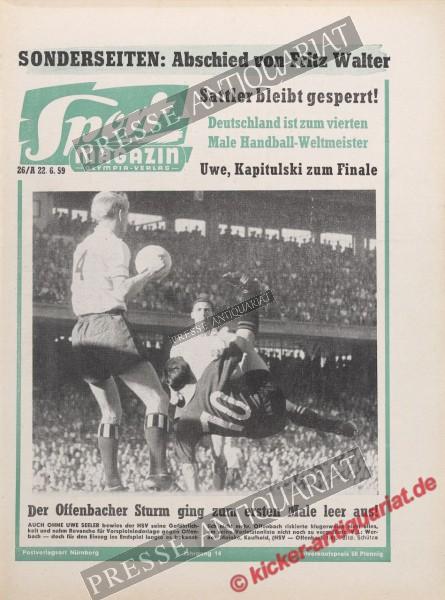 Sportmagazin Nr. 25A, 22.06.1959 bis 28.06.1959