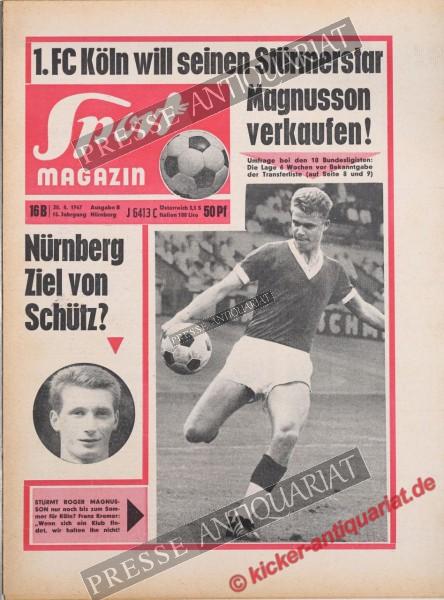 Sportmagazin Nr. 16B, 20.04.1967 bis 26.04.1967