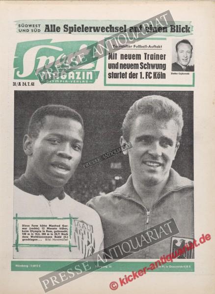Sportmagazin Nr. 31A, 24.07.1961 bis 30.07.1961