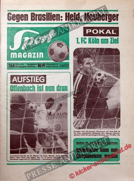 Sportmagazin Nr. 24A, 10.06.1968 bis 16.06.1968