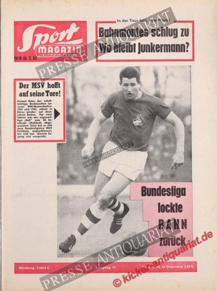 Sportmagazin Nr. 28B, 10.07.1963 bis 16.07.1963