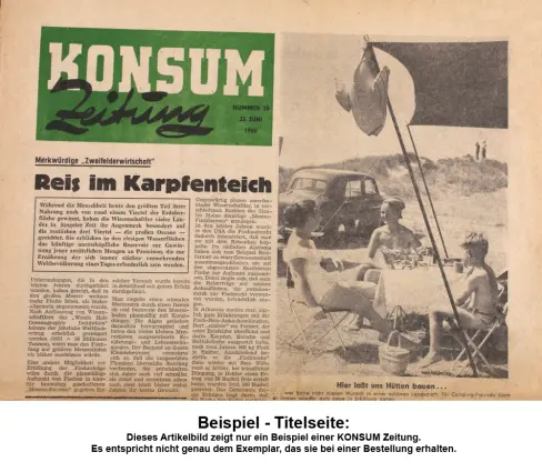 Konsum, 03.11.1960 bis 09.11.1960